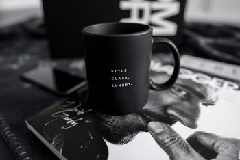 Black and White Ceramic Mug