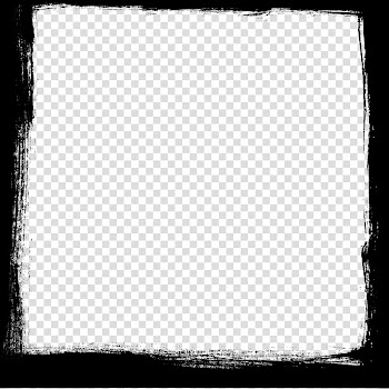 Black and white Chessboard Square Pattern, Square Frame transparent background PNG clipart