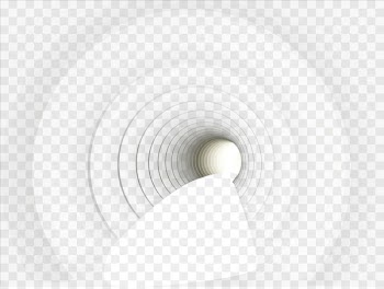 Black and white Circle Angle Pattern - Gate of tunnel 