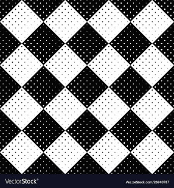 Black and white circle pattern background design vector image