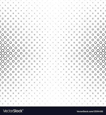 Black and white circle pattern design vector image