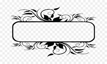 Black and white Clip art - Black pattern text box material png 