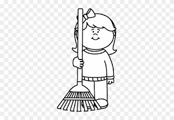 Black And White Clip Art Of Rake - Rake Leaves Clipart Black And White