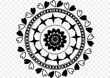 Black and white Clip art Visual arts Drawing - flower 