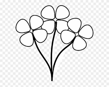 Black And White Clipart Flower - Flowers Clipart Black And White