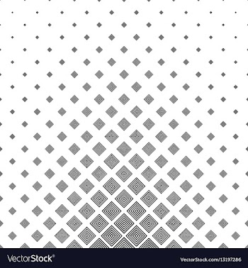 Black and white concentric square pattern vector image