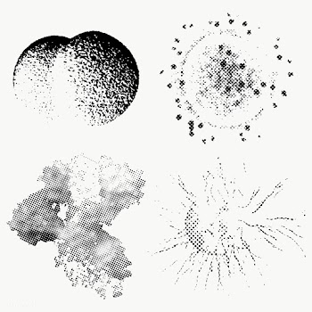 Black and white coronavirus cells under microscope design element set | Free  transparent png - 2318919