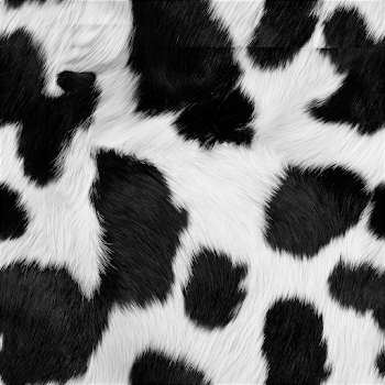 Black and White Cow Fur Pattern