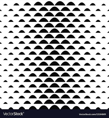 Black and white curved shape pattern vector image