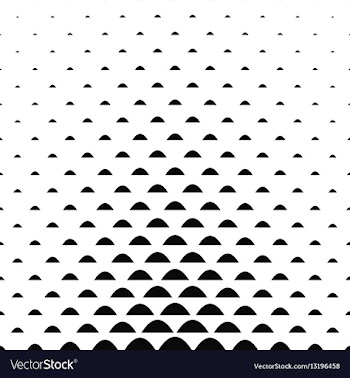 Black and white curved shape pattern vector image
