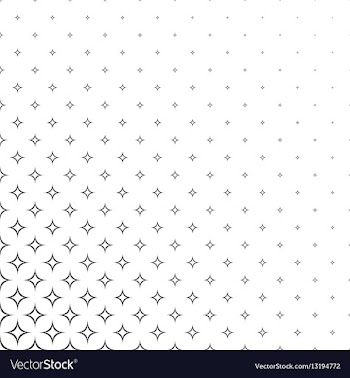 Black and white curved star background vector image