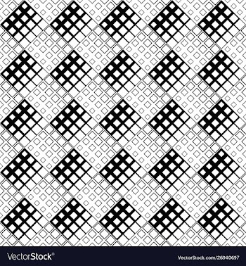 Black and white diagonal square pattern background vector image