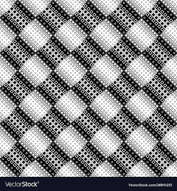 Black and white diagonal square pattern vector image