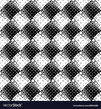 Black and white diagonal square pattern vector image