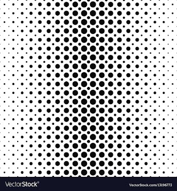 Black and white dot pattern background vector image