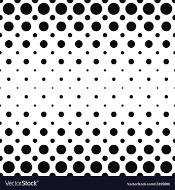 Black and white dot pattern design vector image