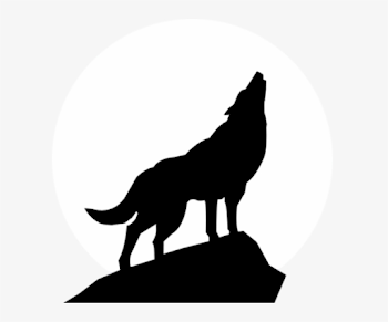 Black And White Download Clip Art Wolves Silhouette - Wolf ...