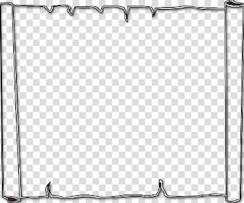 Black and white Drawing , Book Page Border transparent background PNG clipart