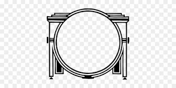 Black And White Drawing Picture Frames Mirror Silhouette - Border Photo Bulat Png