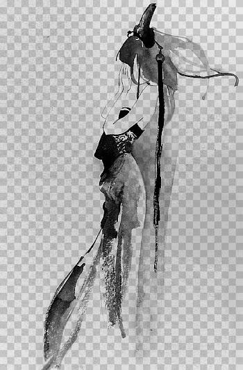 Black and white Drawing .xchng Illustration, Chinese style,fashion,art,decoration transparent background PNG clipart