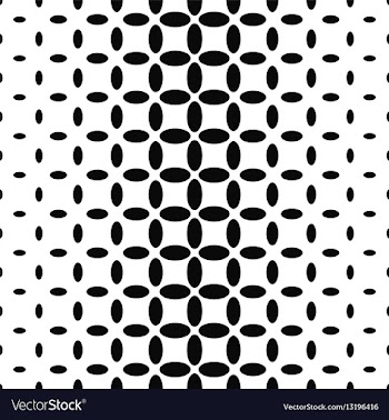Black and white ellipse pattern background vector image