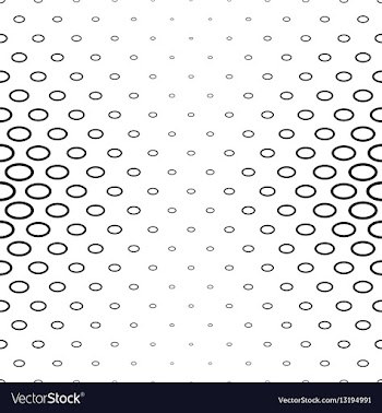 Black and white ellipse ring pattern background vector image