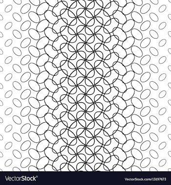 Black and white ellipse ring pattern background vector image