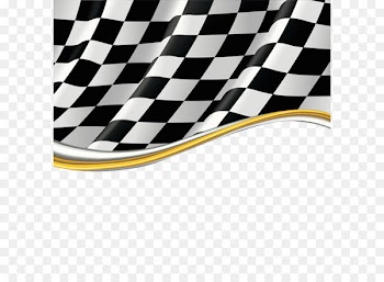 Black and white flag border 