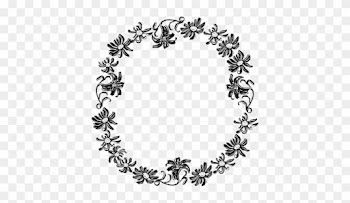 Black And White Flower Border Clipart Clipart Panda - Black And White Floral Border