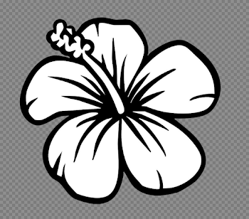 Black and White Flower Clipart - Sourav Prasad - Medium