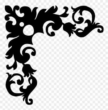 Black And White Flower Design - Black And White Border Design
