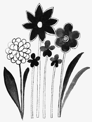 Black And White Flowers Stick Figure, Flowers, Stick Figure, Black ...