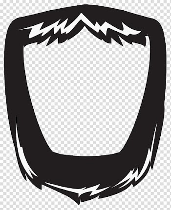 Black and white frame illustration, , Movember Beard transparent background PNG clipart