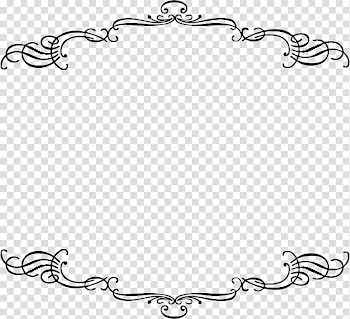 Black and white Frames Line art , others transparent background PNG clipart