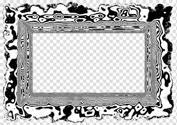 Black and white Frames, white frame transparent background PNG clipart