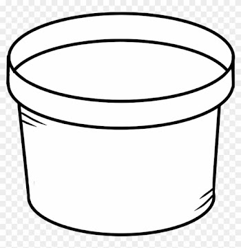 Black And White Garden Pot Clipart - Black And White Clipart Pot Png