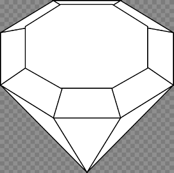 Black And White Gem Clip Art at PNGio - vector clip art online ...