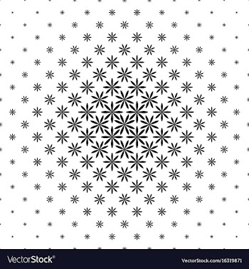 Black and white geometric pattern - abstract vector image