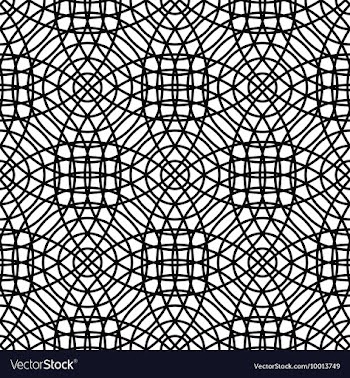 Black and White Geometric Patterned Background vector image