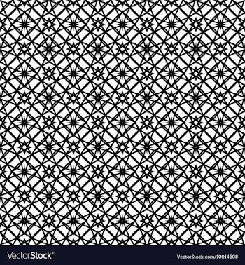 Black and White Geometric Patterned Background vector image