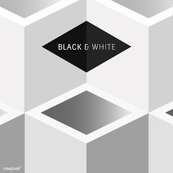Black and white geometrical background | Free stock vector - 580046