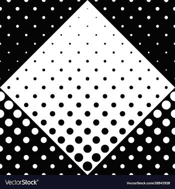 Black and white geometrical circle pattern vector image