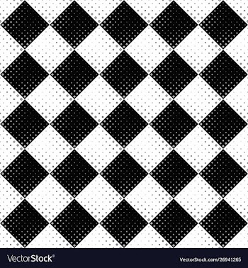 Black and white geometrical diagonal square vector image