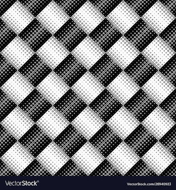 Black and white geometrical ring pattern vector image
