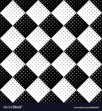 Black and white geometrical seamless abstract vector image