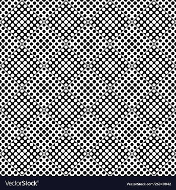 Black and white geometrical seamless circle vector image