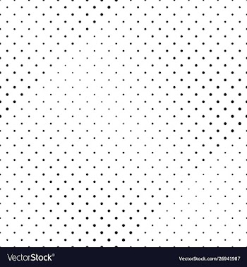 Black and white geometrical seamless dot pattern vector image