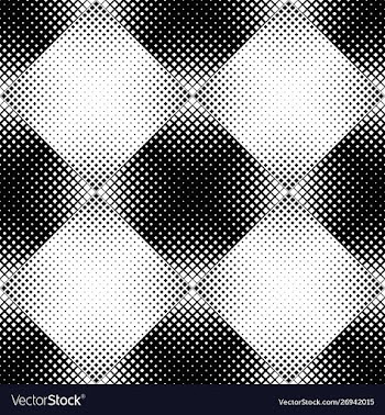Black and white geometrical seamless square vector image