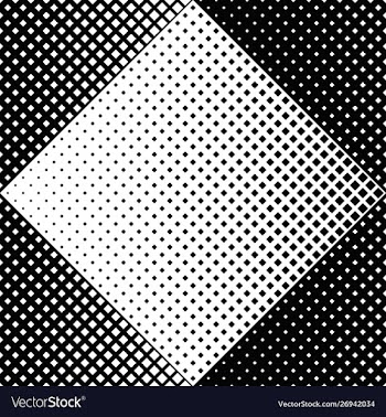 Black and white geometrical seamless square vector image