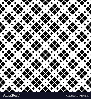 Black and white geometrical square pattern vector image